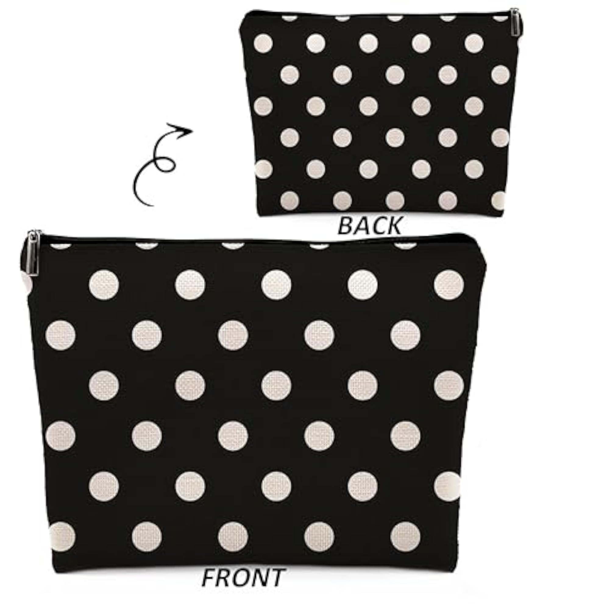 Polka Dot Makeup Bag, Classic Style for Women