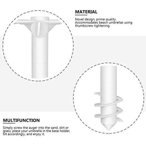 BESPORTBLE Guarda- Chuva de Praia de Areia Conjunto Âncora Estande Titular Guarda- Chuva de Praia Gu