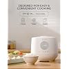 CUCKOO Micom Rice Cooker 6 Cup Uncooked / 12 Cup Cooked, Korean Fuzzy Logic Rice Cooker with Steam Tray, Versatile Food Steamer & Warmer with Non-Stick Inner Pot, Rice Maker, White (CR-0661F)