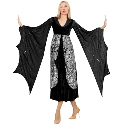 Haull Halloween Bat Dresses for Women Bat Dress Female Bat Costume for Vintage Gothic Goth Party Dress Costumes Cosplay Vintage Animal Fancy Dress