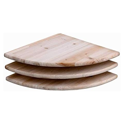 Core Products, 3 Pack Pine Corner Shelf Kit 12 Inch,Sanded Timber,CS112/3 Cover