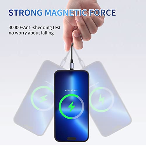 Clenye Magnetic Charging Cable, Rotation Magnetic Phone Charger With Led 5Pack (9Ft/9Ft/6Ft/3Ft/1.6Ft) Compatible With Micro Usb, Type C And Iproduct Device | Nylon-Braided Cords #TOP3