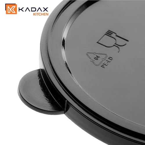 KADAX Dosendeckel aus BPA-freiem Kunststoff, 12er Set in 4 Größen (65mm, 73mm, 84mm, 100mm), Wiederverwendbare Deckel für Dosen, Dosenverschluss für Konservendosen