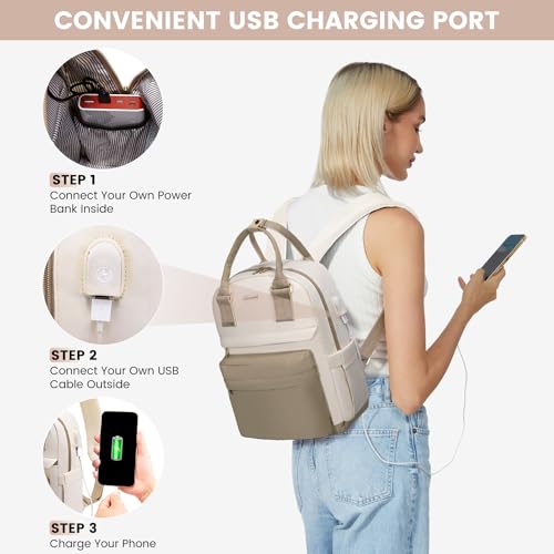 Image of LOVEVOOK Mini Backpack for Women Girls Stylish Waterproof Backpack Purse with USB Port, Cute Daypack for School Travel Party