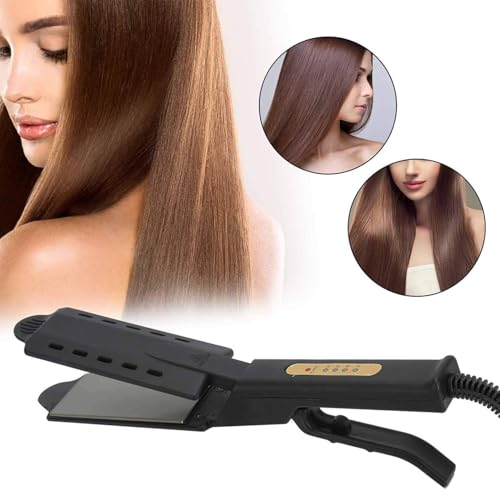 Plancha para cabello con iones negativos y temperatura ajustable miniatura 3