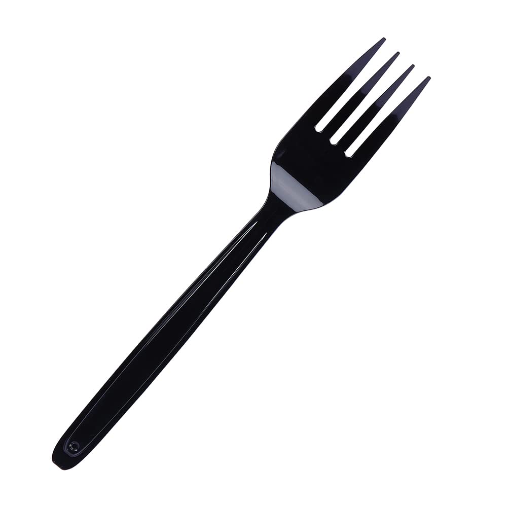 WNA Cutlerease Black Plastic Fork Refill, Bulk Pack of 960 Forks, For Use With Cutlerease Dispensing System, Polystyrene Disposable Cutlery, Made in the USA