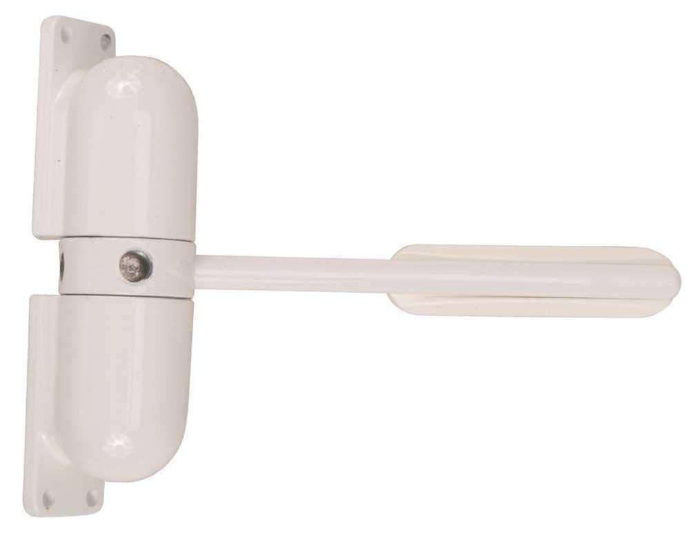 Prime-Line KC11US Samozamykacz sprężynowy bezpieczeństwa, ramię 12,5 cm (10,5 cm), odlew ciśnieniowy, biały, bezręczny, 1 sztuka