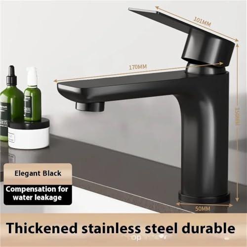 Robinet mitigeur salle de bain eau chaude froide avec commande unique - 3