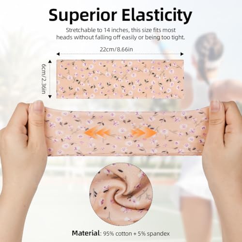 Flintronic 8 Pezzi Fasce sportive, Fasce Elastiche Morbide e Alla Moda per Capelli Donna e Uomo, Antisudore Antiscivolo per Sport, Yoga, Corsa, Multicolore