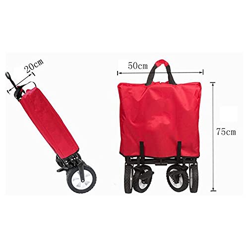 LICHUAN Einkaufstrolley, zusammenklappbar, tragbar, für den Außenbereich, für Einkaufen, Picknick, Aufbewahrung zu Hause (Farbe: 10) – Bild 4