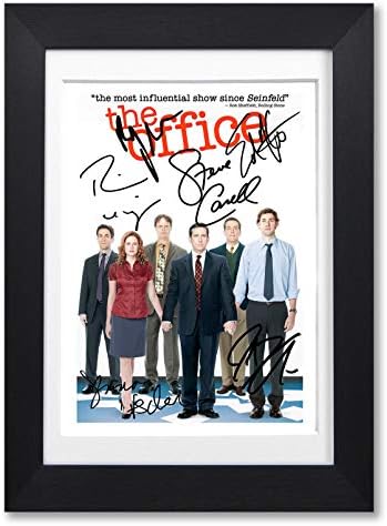 The Office American US Cast Signed Autograph Signature Autographed A4 Poster Photo Print Photograph Artwork Wall Art Picture TV Show Series Season DVD Steve Carrell Rainn Wilson (POSTER ONLY)