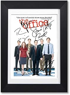 The Office American US Cast Signed Autograph Signature Autographed A4 Poster Photo Print Photograph Artwork Wall Art Picture TV Show Series Season DVD Steve Carrell Rainn Wilson (POSTER ONLY)