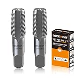 DECKRKAT 2-Piece 3/8' NPT Pipe Tap - High Carbon Steel Pipe Threading Tool, 18 Threads Per Inch Precision Internal Tap for Plumbers, Mechanics & DIY, with Protective Case.