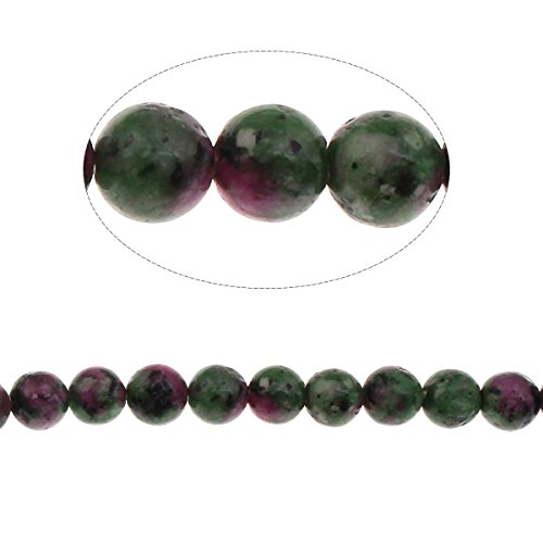Perlin Gemstone Beads Ruby in Zoisite, Ruby in Zoisite, 10/8/6/4 mm Ball, Semi Precious Stone, Gemstones (4 mm, 25 Pieces) - Image 4