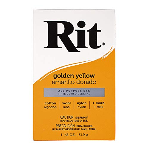 All Purpose Concentrated Rit Dye Powder Multi-Packs for Clothing Dcor and Crafts Golden Yellow (1 Pack)