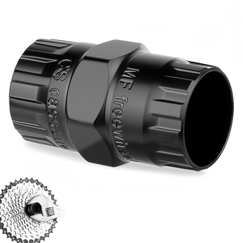 JoyEcho 2-in-1-Werkzeug für Kassettenabzieher, kompatibel mit Shimano, 5-12 Gängen, Kassettenabzieher, Freilaufbremse, Werkzeug für Fahrrad, wärmebehandelter Stahl