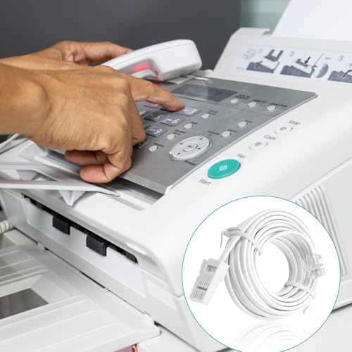 brileze BT Telephone to RJ11 Cable 5 Metres for Landline ADSL Modem Phone Plug Male Broadband Cable 2 Pin Wire 6P2C Extension Lead for UK Landline Modem Fax Dial-Up Home Office, White - Image 5