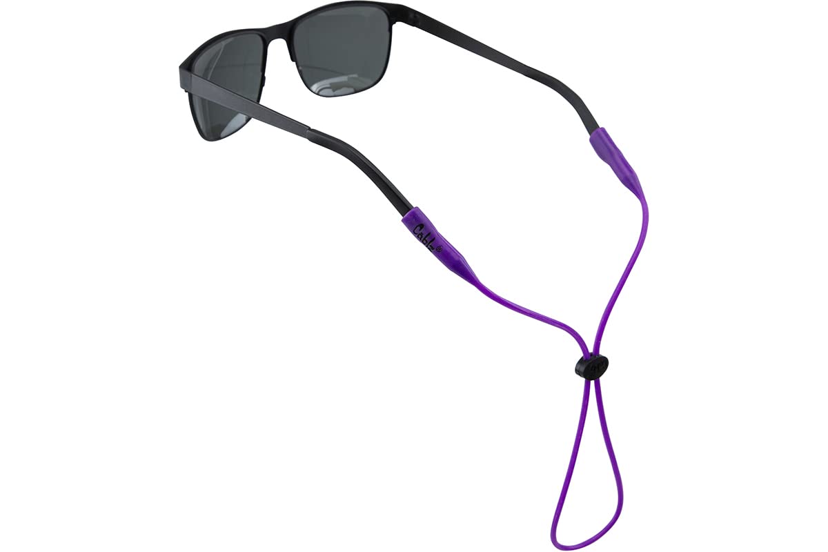 Cablz Silicone Eyewear Retainer | Waterproof Eyewear Retainer Strap, 16 in (Purple)