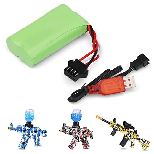 Splatter Ball Gun Battery Set Include 7.4V Battery and Charger Line