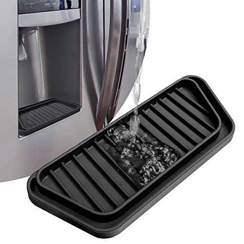 La mejor comparación de Bandejas colectoras disponible en línea. 39 KindGa Bandeja colectora de goteo para refrigerador, bandeja protectora para dispensador de hielo y agua, almohadilla de agua para derrames de nevera (ectangular, negro)