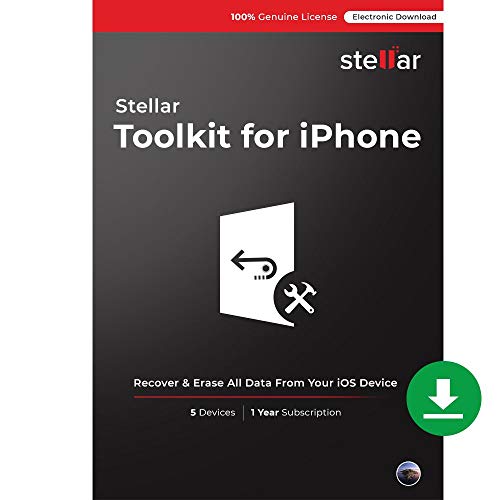 Stellar Toolkit for iPhone Software V6.0 | Windows | Toolkit | 1 PC 1 Year | Email Delivery [PC Download]