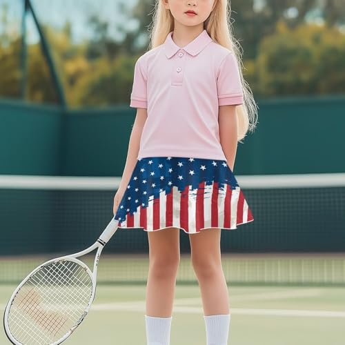 Girls Sports Skirts with Built in Pocket Shorts High Waisted Athletic Pleated Skorts for Tennis Golf Running4