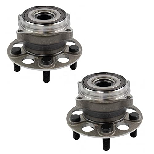 Image of TRQ Rear Left and Right Wheel Bearing and Hub Assembly Set 2 Piece Compatible with 2017-2020 Honda Ridgeline All Wheel Drive 2021 Ridgeline 2022 All Drive 2023