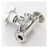 Das elektromagnetische Ventil SS316L Edelstahl Clip-Membranventil Industriebedarf (Specification : OD 38 clamp 50.5)