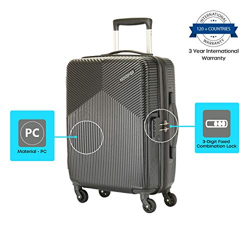 Image of American Tourister Georgia Graphite Hardsided Luggage 2PC Set Polycarbonate (55+69)