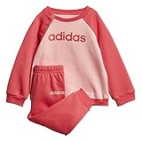 adidas Baby I LIN Jogg FL Sportoutfit, Rosglo/Rosbas, 80 (9/12 Meses)