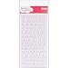 American Crafts Thickers Foam Letter Stickers, Fantastic White