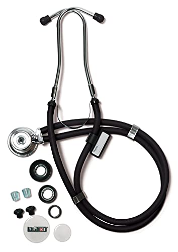 Labtron 602 Sprague Rappaport-Type Stethoscope, 22", Black #TOP22