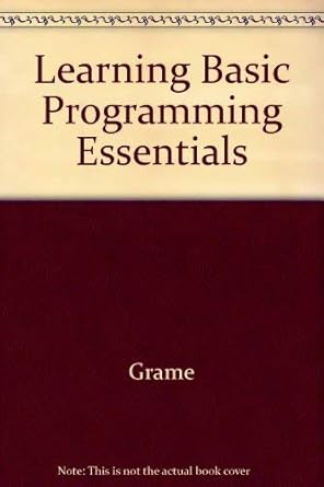 Learning Basic Programming Essentials: Grame: 9780070479074: Amazon.com ...