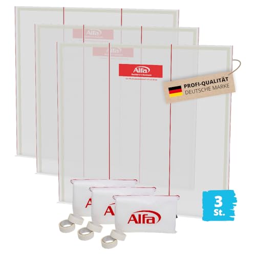 3x Alfa Staubschutzwand 3 3 m x 3 2 m Profi-Qualität mit Transportbeutel und beiliegendem Klebeband extrem reißfest