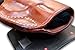 Premium Leather OWB Paddle Holster Open Top Fits, Taurus TH9c Compact 9mm Polymer Frame 3.54’’, Right Hand Draw, Brown Color #1594#