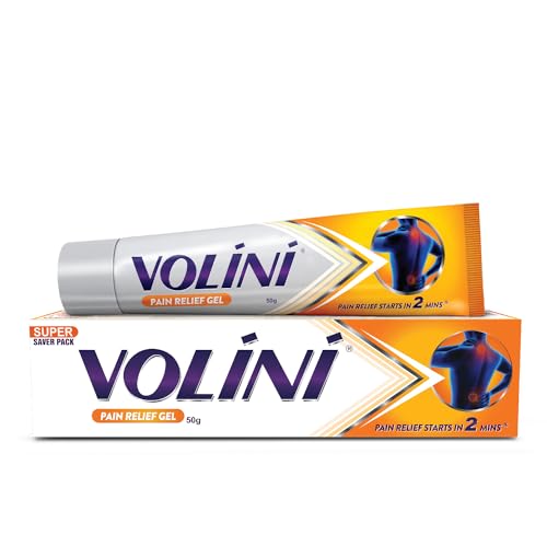 Image of Volini Pain Relief Gel 50g - Fast Acting Muscle Relaxant & Joint Pain Relief - Non Greasy Formula with Diclofenac Diethylamine