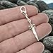 Gothic Silver Dagger Clip-on Charm, Bold Fantasy Accessory for Alternative Fashion Bags & Jewelry