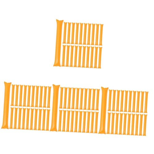 BESPORTBLE 4 Juegos Palo Inflable Flotador Inflable para Piscina Suministros para Fiestas Neón Ruido Automático Flotadores Inflables para Piscinas Juguetes Educación Física Orange 40 Uds * 4