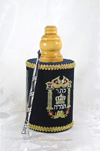 Small Hebrew Sefer Torah Scroll Book Jewish Israel Holy Bible 20 cm/ 7.8 inch