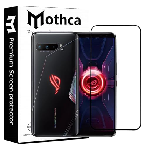 Image of Mothca Advance Military-Grade Tempered Glass Screen Protector Compatible for Asus ROG Phone 3 with Edge to Edge Coverage - Case Friendly, Anti-Scratch & Bubble-Free Installation Kit