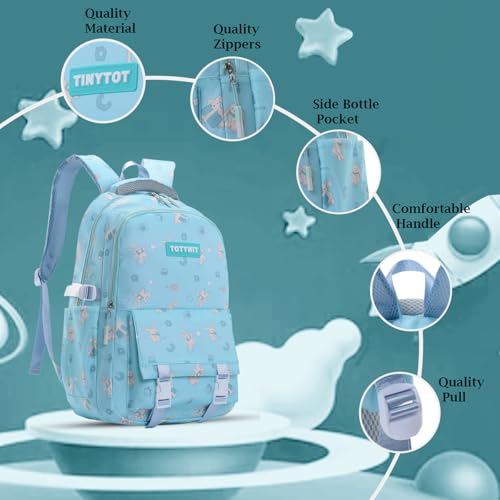 Image of Tinytot 30 Litre Japanese Korean Style School Bag Water-Resistant Laptop & Travel Backpack - Unisex Large 18 Inches Multipurpose Student Backpack for Boys & Girls, Men & Women