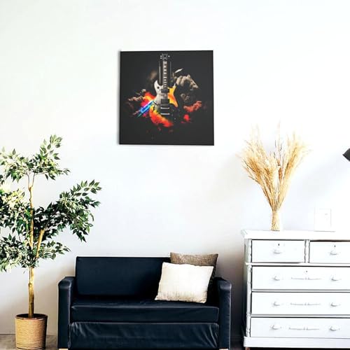 Toile murale rock encadrée haute définition format carré 40cm - 4