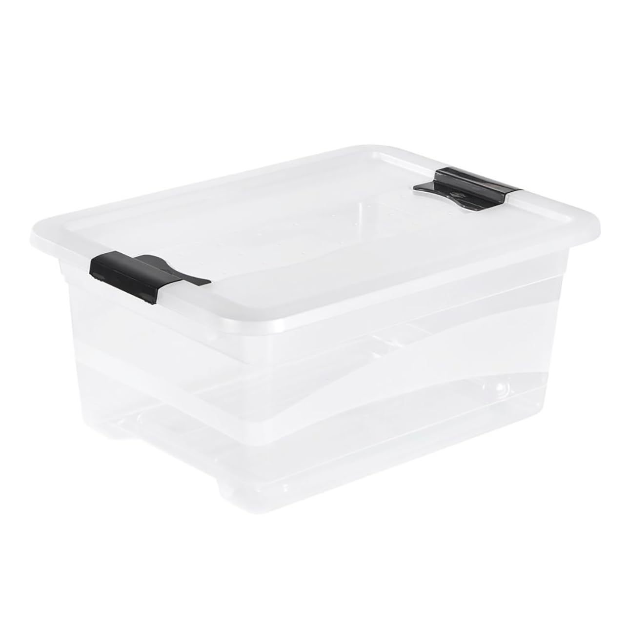 Keeeper Crystalbox with Lid, Sliding Closure, 39.5x29.5x17.5 cm, 12 Litre, Cornelia, Transparent