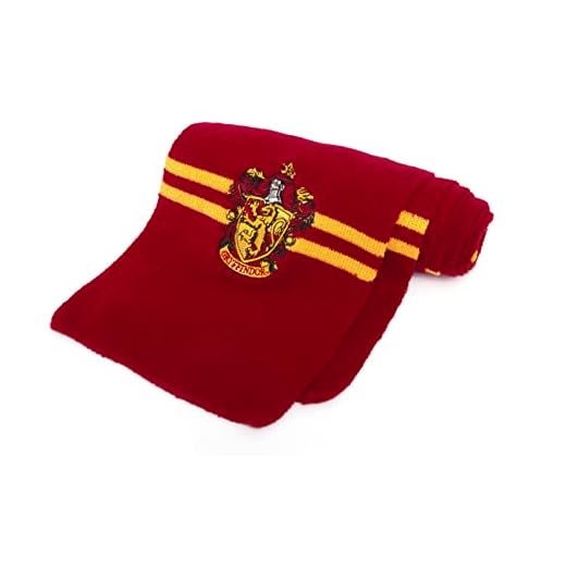 Ciao- Sciarpa Harry Potter Gryffindor Originale con Stemma Ricamato Accessori, Colore Rosso, Giallo, Taglia Unica, 20197
