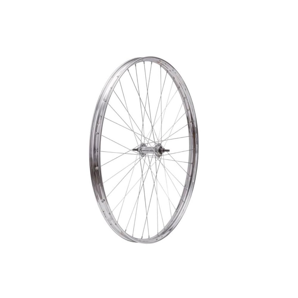 RUOTA BICI R EPOCA ANTERIORE 26 FRENI BACCHETTA IN ACCIAIO