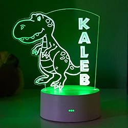 ETCHEY Personalized Dinosaur Night Light, Dinosaur Night Light, Boy’s Room, Kid’s Bedroom Decor Children’s Light, Kids… ETCHEY Personalized Dinosaur Night Light, Dinosaur Night Light, Boy’s Room, Kid’s Bedroom Decor Children’s Light, Kids…
