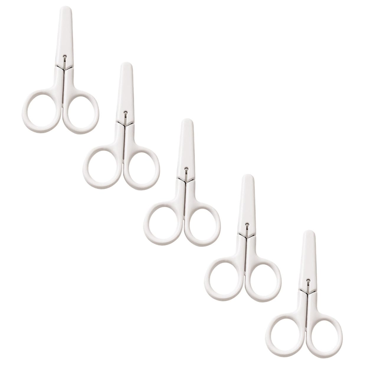 ARTIBETTER 4 Set Forbici Di Sicurezza Accessorio Per Forbici Artigianali Portatili Forbici Artigianali Per La Casa Fornitura Per Acciaio Inossidabile Bianca 5 Pezzi * 4