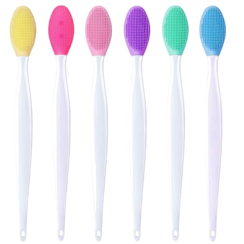 6Pcs Silicone Exfoliating Lip Brushes, 2-in-1 Double-Sided Soft Cleaning Beauty Tool To, Create Smoother Skin And Fuller Lip Appearance. ﻿ image 5