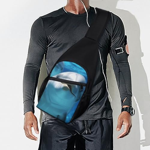 Mochila tipo cruzada pequeña unisex Dolphin miniatura 7
