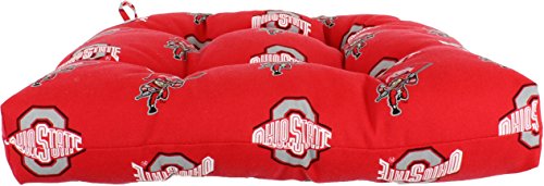 Image of Everything Comfy College Covers Ohio State Buckeyes Indoor Outdoor Seat Cushion Patio D Cushion